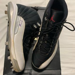Jordan 12 leather baseball cleats